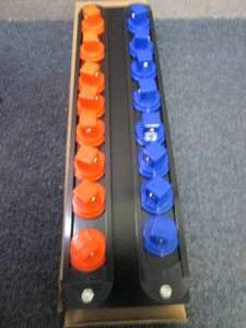 lot 164 image: 2 Rowed Heavy Duty Socket Organizer...