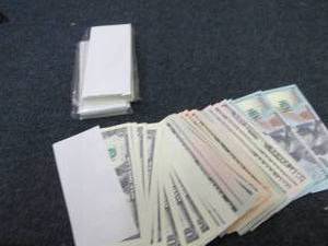 lot 170 image: 3 pks Prop Money...