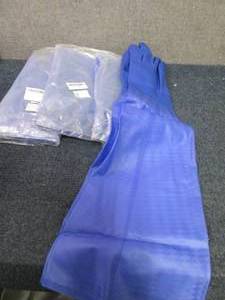 lot 198 image: 4 pr 28 inch PVC Gloves...