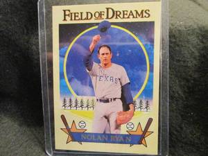 lot 216 image: Rare Custom Print Nolan Ryan Card...