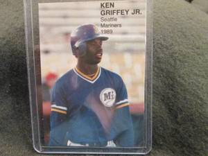 lot 218 image: Rare Custom Print Ken Griffey Jr. Card...