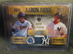 lot 222 image: Rare Custom Print Aaron Judge Card...