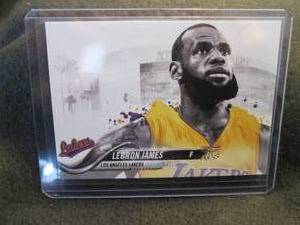 lot 230 image: Rare Custom Print Lebron James Card...