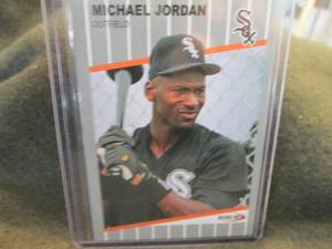 lot 241 image: Rare Custom Print Michael Jordan Card...