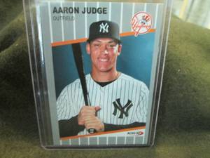 lot 243 image: Rare Custom Print Aaron Judge Card...