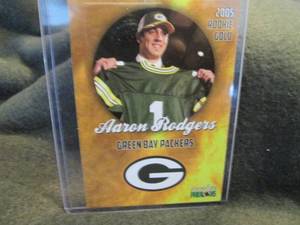 lot 252 image: Rare Custom Print Aaron Rogers Card...