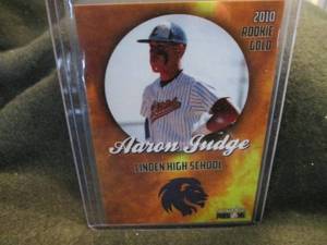 lot 254 image: Custom Print Aaron Judge Card...
