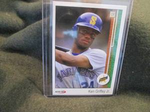 lot 255 image: Custom Print Ken Griffey Jr. Card...