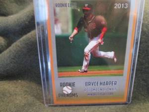 lot 257 image: Custom Print Bryce Harper Card...