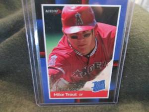 lot 262 image: Custom Print Mike Trout Card...