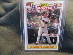 lot 270 image: Custom Print Aaron Judge Card...