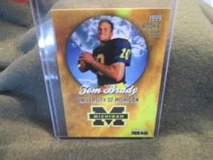 lot 273 image: Custom Print Tom Brady Card...