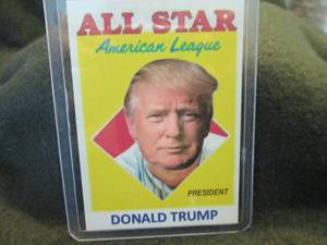 lot 277 image: Custom Print Donald Trump Card...