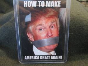 lot 280 image: Custom Print Donald Trump Card...