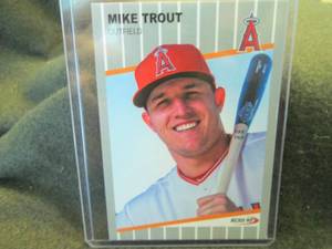 lot 282 image: Custom Print Mike Trout Card...