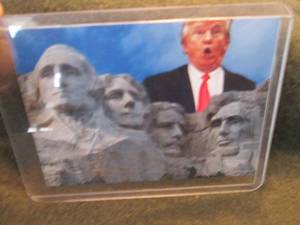 lot 283 image: Custom Print Donald Trump Card...