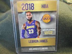 lot 292 image: Custom Print Lebron James Card...