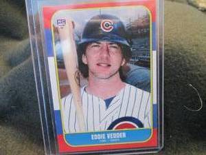 lot 296 image: Custom Print Eddie Vedder Card...