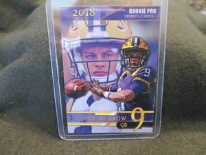 lot 302 image: Custom Print Joe Burrow Card...