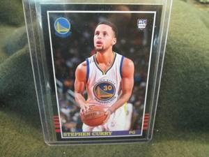lot 305 image: Custom Print Stephen Curry Card...