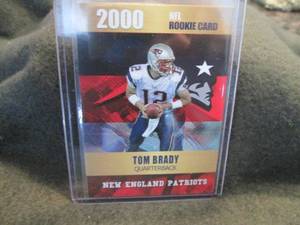 lot 311 image: Custom Print Tom Brady Card...
