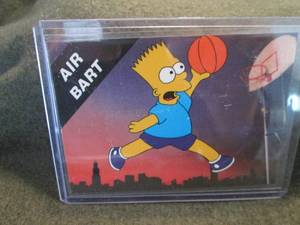 lot 315 image: Custom Print Bart Simpson Card...