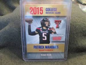 lot 324 image: Custom Print Patrick Mahomes Card...