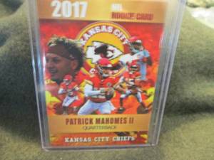 lot 327 image: Custom Print Patrick Mahomes Card...