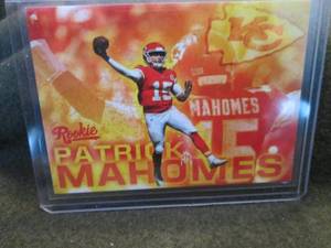 lot 330 image: Custom Print Patrick Mahomes Card...