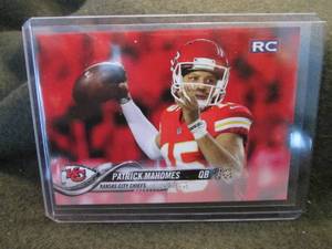 lot 332 image: Custom Print Patrick Mahomes Card...