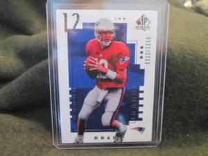 lot 339 image: Custom Print Replica Tom Brady Card...