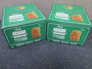 lot 383 image: 2- 12 oz Boxes Tates Bake ShopTiny...