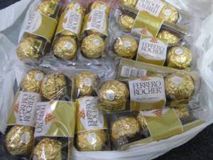 lot 408 image: 12- 1.3 oz Ferrero Rocher Chocolate...