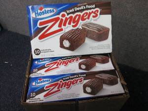 lot 428 image: 3- 12.7 oz 10pks Hostess Zingers be...