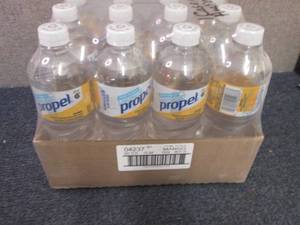 lot 439 image: 12- 24 oz Bottles Propel Mango...