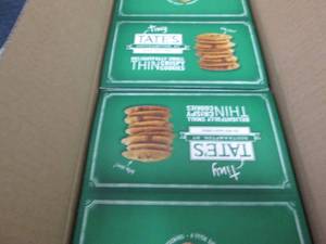 lot 452 image: 2- 12 oz Boxes Tates Bake ShopTiny...