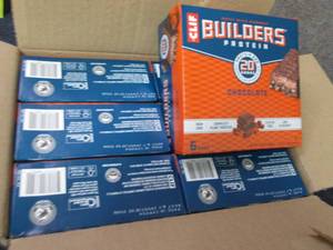 lot 470 image: Case of 6- 6pks Clif Builders Prote...