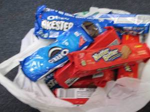 lot 482 image: 18 Bags Assorted Cookies...