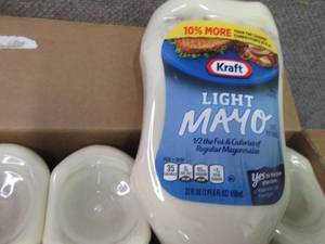lot 486 image: 8- 22 oz Bottles Kraft Light Mayo...