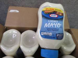 lot 487 image: 8- 22 oz Bottles Kraft Light Mayo...