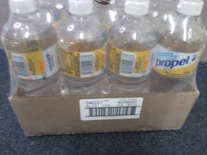 lot 518 image: 12- 24 oz Bottles Propel Mango...