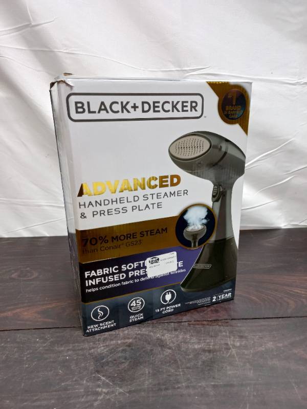 Black+Decker Advanced Handheld Steamer & Press Plate