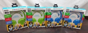 Four 3-In-1 Kid Safe Headphones