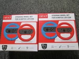 lot 20 image: 2 new steering wheel set for n-swit...