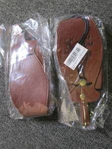 lot 33 image: 2 new medieval leather drawstring p...