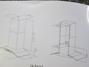 lot 104 image: wall mount range hood 6 inch top ve...