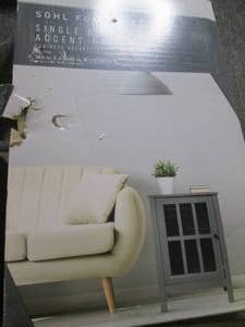 lot 129 image: single door accent cabinet ...