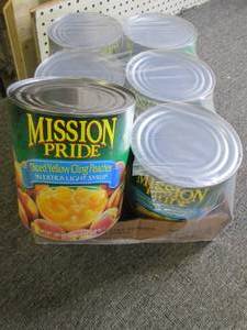 lot 182 image: case of 6 cans of mission pride dic...