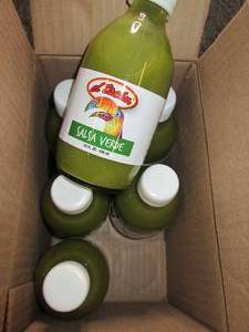 lot 193 image: case of 610 fl oz bottles of salsa...