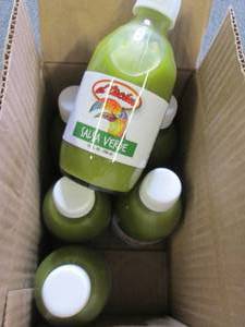 lot 198 image: case of 610 fl oz bottles of salsa...